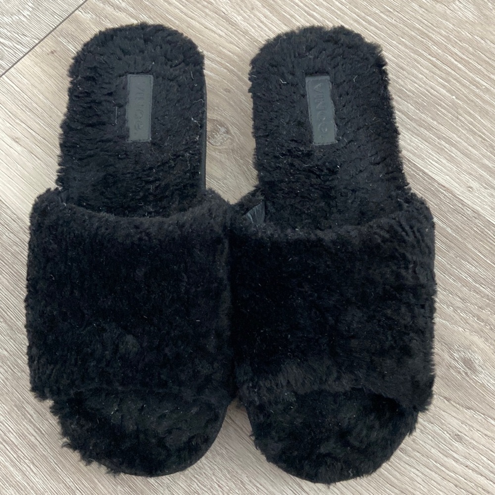 Vince Kalina Slipper Black Sz 9